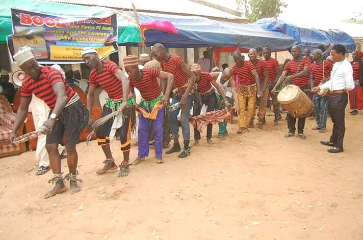 This picture is also about Azagunu dance that circles  the field